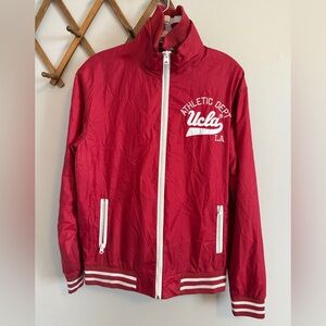 UCLA Authentic Collegiate Athletic Dept Windbreaker Maroon Red Size M